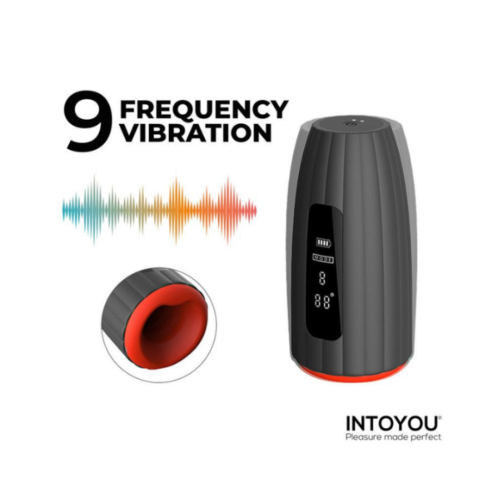 INTOYOU Karter Masturbador Avanzado con Vibración, Calor y Pantalla Digital