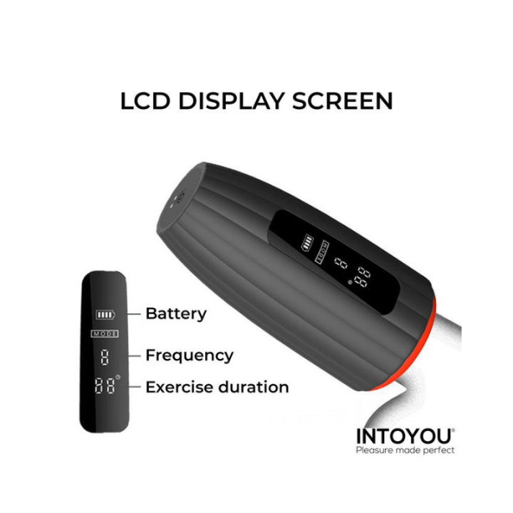 INTOYOU Karter Masturbador Avanzado con Vibración, Calor y Pantalla Digital