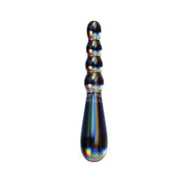 LOVETOY Dildo de Cristal que Brilla en la Oscuridad Twilight Gleam Rising Ripples