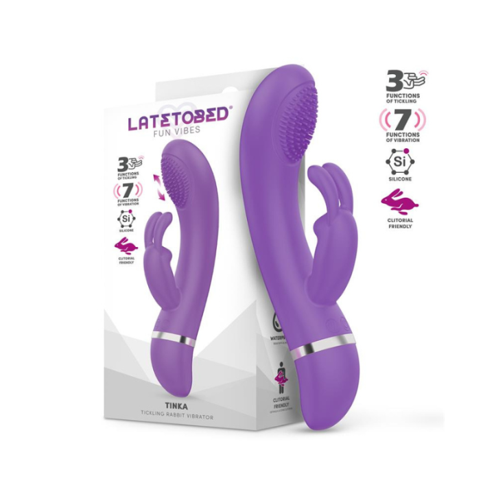 LATETOBED Tinka Vibrador con Movimiento Tickling