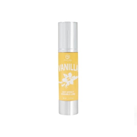 Envase y presentación del Lubricante efecto Calor de SecretPlay sabor Vainilla