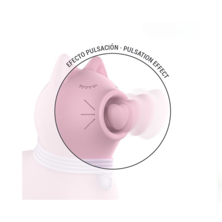 Detalle cercano estimulador de clítoris Puppy Marie Intense pulsación rosa