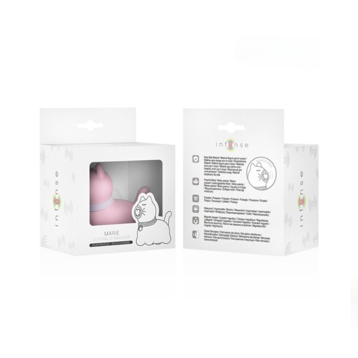 Caja frontal y trasera del estimulador Puppy Marie Intense color rosa