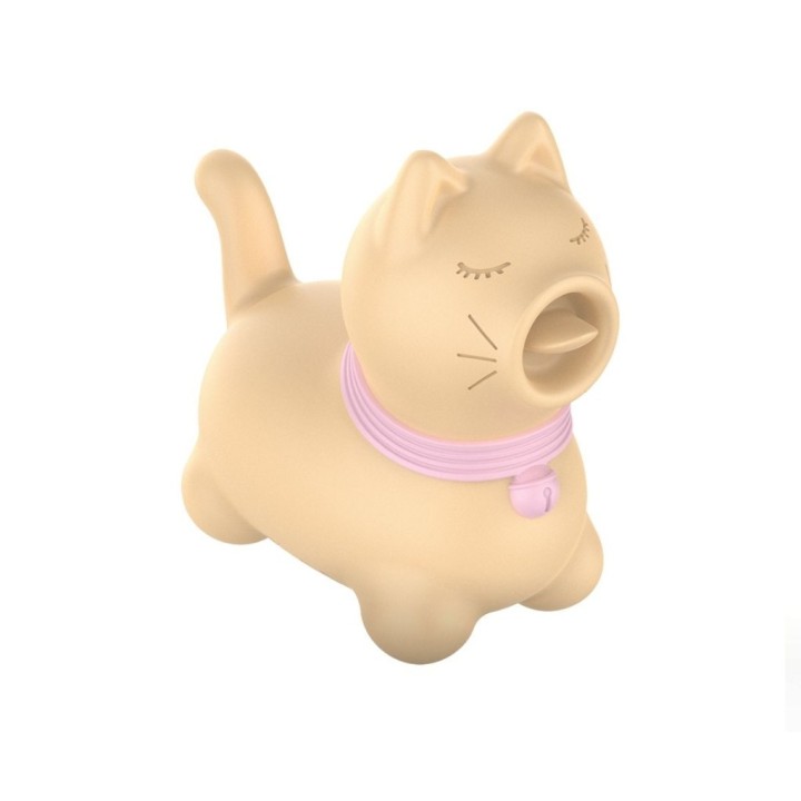 Estimulador de clítoris Intense Puppy Toulouse con lengua rotativa 360º color amarillo