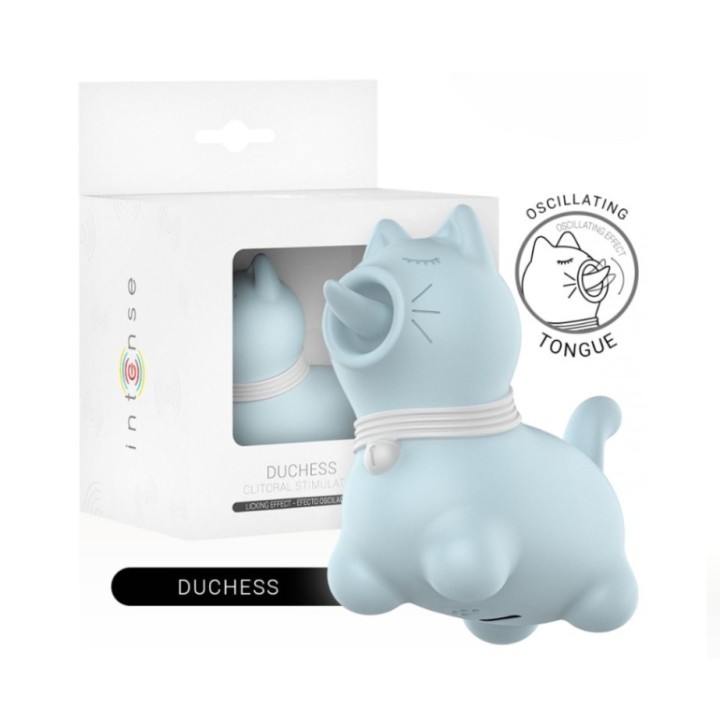 Packaging del estimulador Puppy Duchess Intense lengua efecto licking 360º color azul