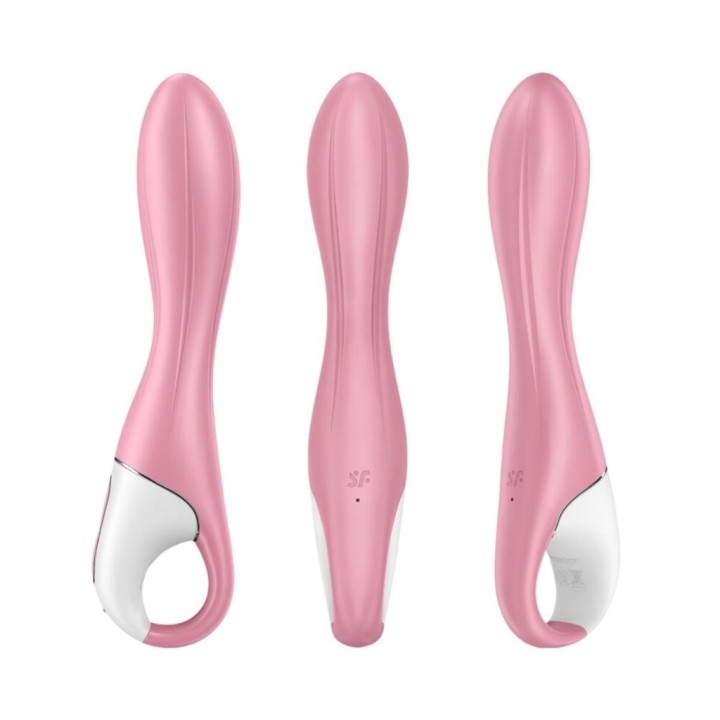 Vibrador hinchable Satisfyer AirPump Vibrator 2 rosa vista frontal lateral trasera