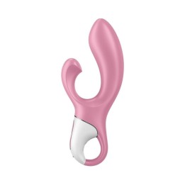 Vibrador hinchable Satisfyer AirPump Bunny 2 color rosa intenso – Air Pump inflable con orejas estimuladoras