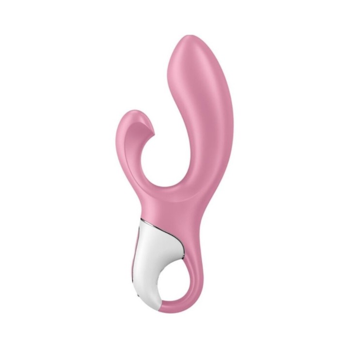 Vibrador hinchable Satisfyer AirPump Bunny 2 color rosa intenso – Air Pump inflable con orejas estimuladoras