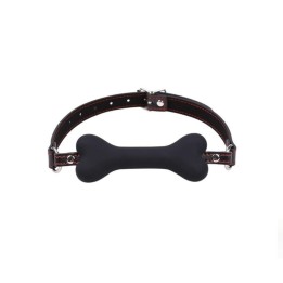 Mordaza Latetobed Bdsm Line con bola en forma de hueso de silicona