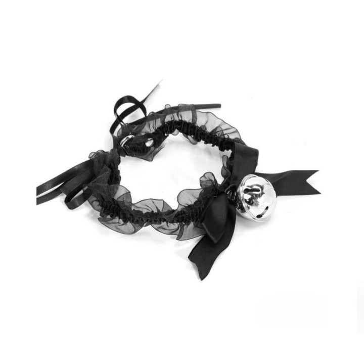 Collar de tacto seda con cascabel pack cosplay IntoYou BDSM Line