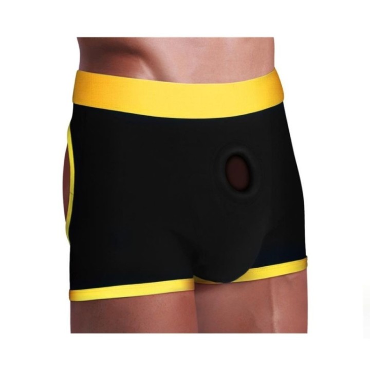 Lovetoy Boxer Shorts Horny Strapon XL XXL unisex con arnés integrado