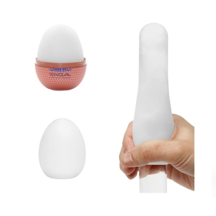 Tenga Egg Shiny II – Masturbador compacto en uso