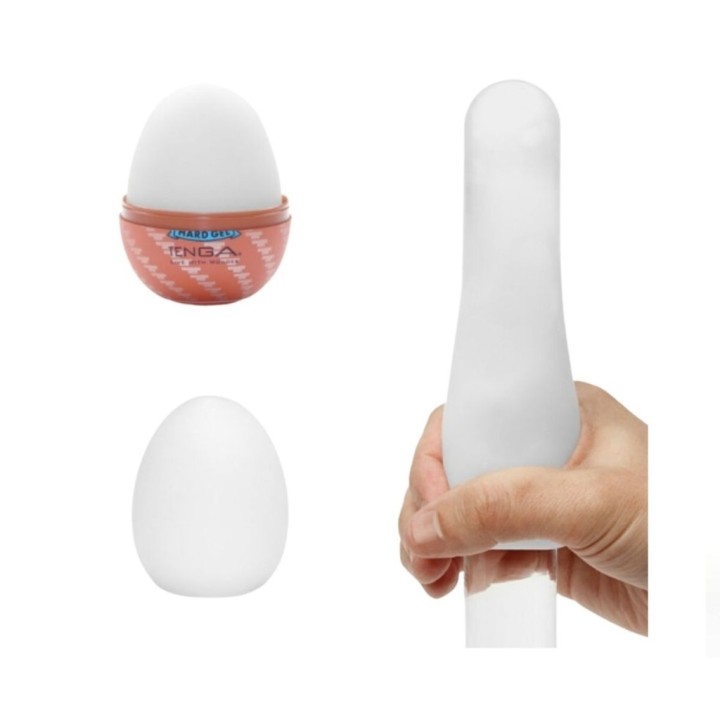 Tenga Egg Spiral – Masturbador discreto en uso