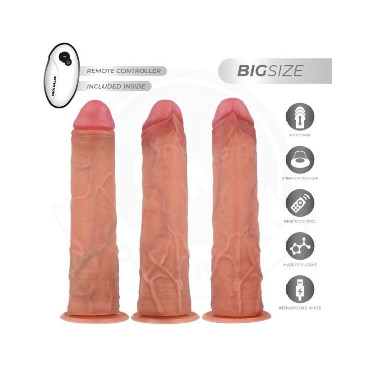 Dildo Cock Miller thrusting con vistas múltiples y holograma de características.