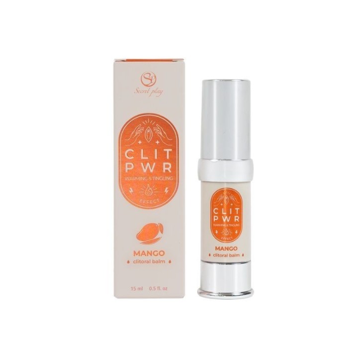 Aplicación del gel estimulante Secret Play Clit PWR mango, intensifica el placer femenino
