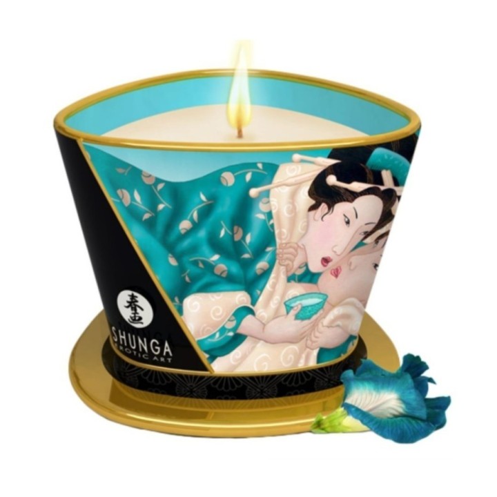 Candelight SHUNGA con aroma a blossom para masajes sensuales y crear ambiente.