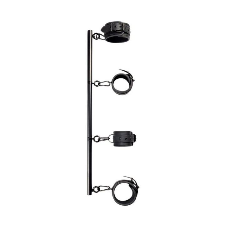 Características técnicas del kit barra y esposas Black Shadow.