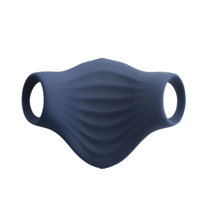 Detalle del diseño ergonómico y los lazos para un agarre seguro en vista inversa.