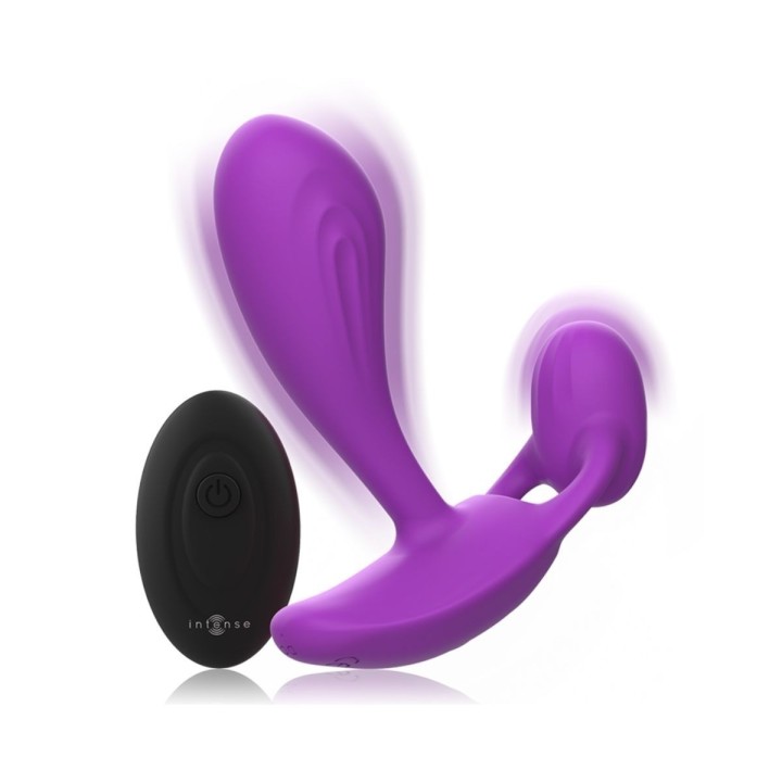 Shelly Dúo con detalle de vibración doble, control remoto inalámbrico y silicona suave.