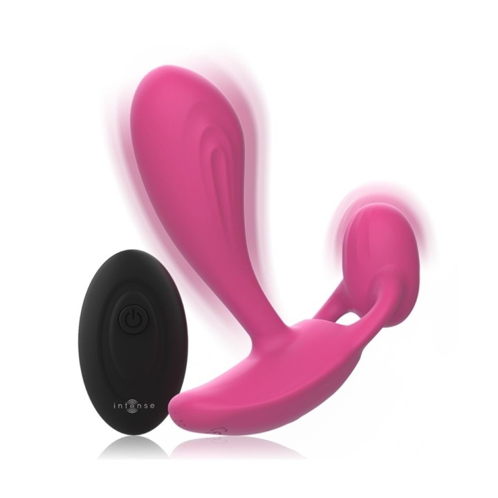 Shelly Dúo con detalle de vibración doble, control remoto inalámbrico y silicona suave.