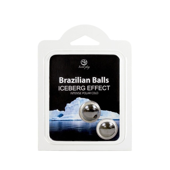 Set 2 Brazilian Balls Secret Play efecto iceberg pequeñas perlas de placer que se funden al contacto con la piel.