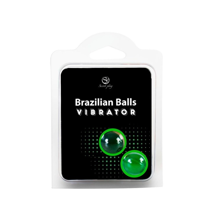 Set 2 Brazilian Balls Secret Play efecto vibración, pequeñas perlas de placer que se funden al contacto con la piel.