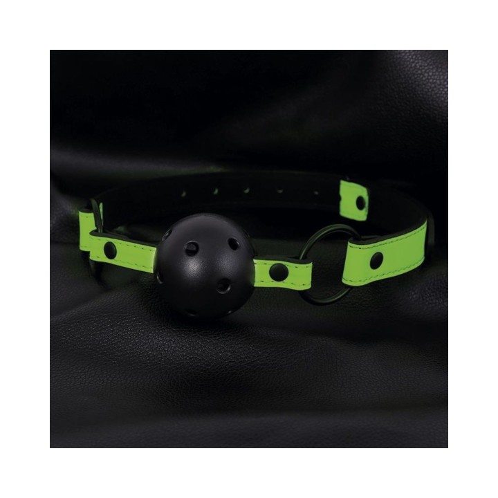 Mordaza en cuero vegano ideal para tus juegos.