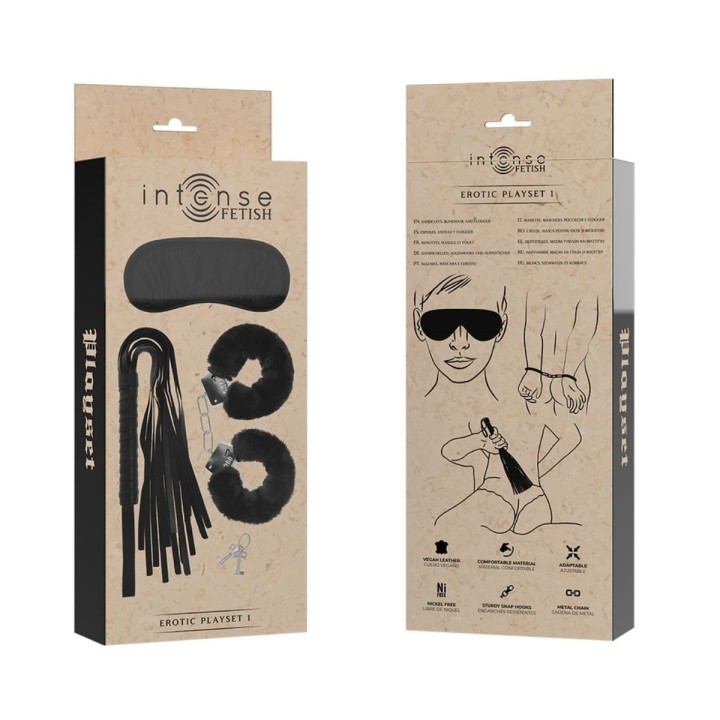 Packaging del set erótico 1 completo