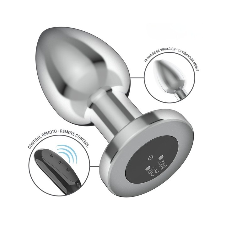 Plug anal Intense con control remoto inalámbrico para placer compartido.