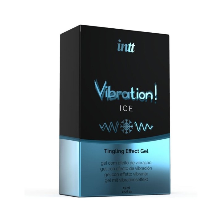 Packaging Gel vibrador efecto frío de Intt