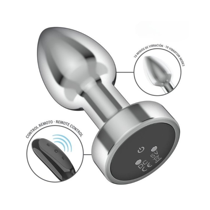 Plug anal Intense con control remoto inalámbrico para placer compartido.