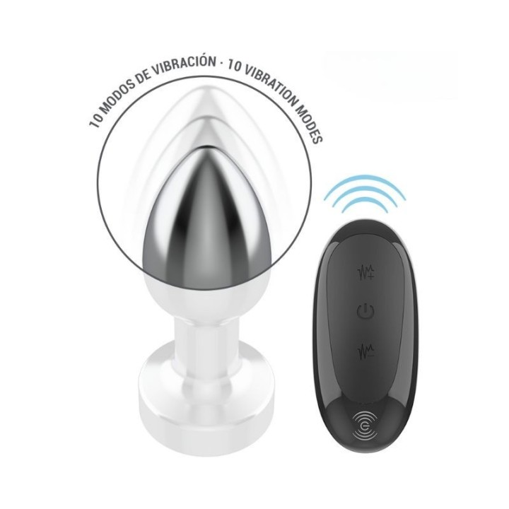 10 modos de vibración del plug anal Intense, placer ajustable al gusto