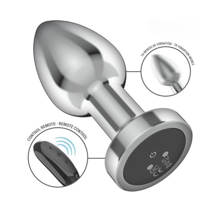 Plug anal Intense con control remoto inalámbrico para placer compartido.