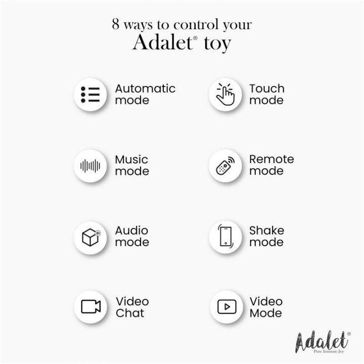 INTENSE Adalet Gently lavanda compatible con videollamadas y control remoto por app.