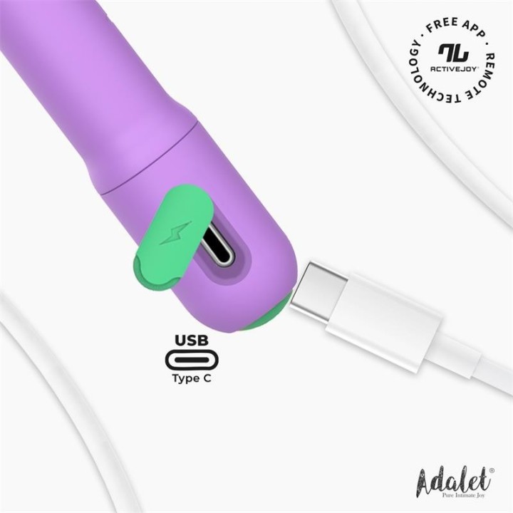 Estimulador INTENSE Adalet Gently lavanda puerto de carga.