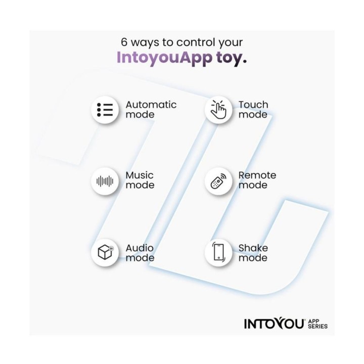 Características del vibrador de braguita Intoyou azul.