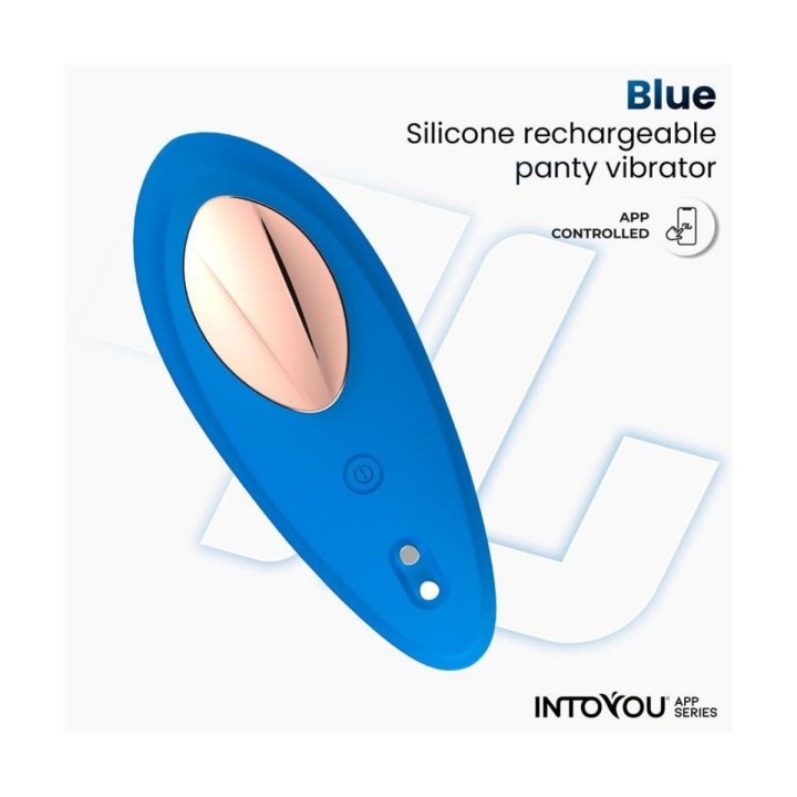 Vibrador Intoyou azul recargable por USB.