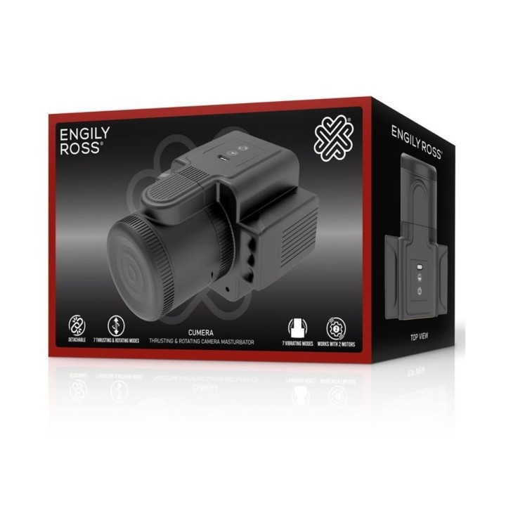 Packaging de Cumera Engily Ross, diseño elegante y compacto.