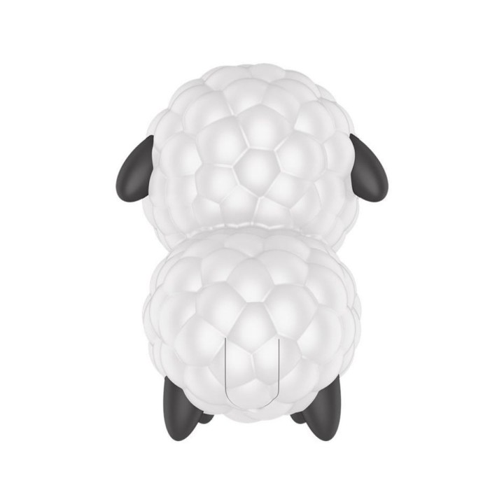 Vista trasera del Satisfyer Dreamy Sheep succionador con vibración.