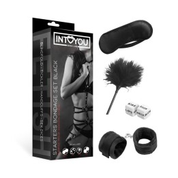 Set de Bondage Intoyou Starters 4 Piezas – Vista completa del contenido y packaging.