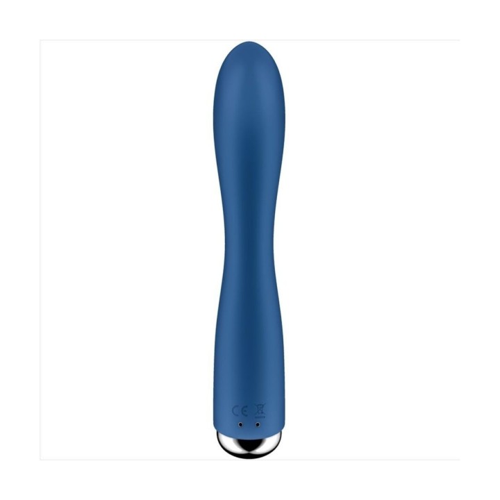 Satisfyer Spinning Rabbit 1 – Estimulación Clítoris y Punto G | Vibrador Rotador con Doble Motor | Color Rojo - Azul - Beige