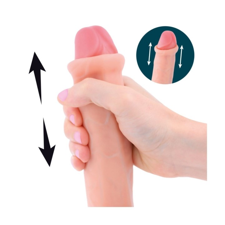 Detalle del material de doble capa del dildo Crusader