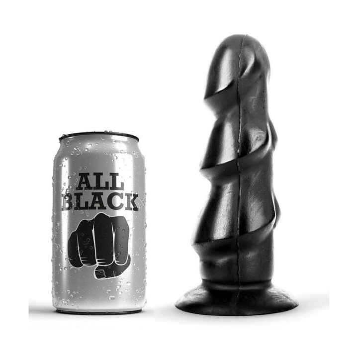 Comparativa de tamaño del dildo All Black de 17 cm