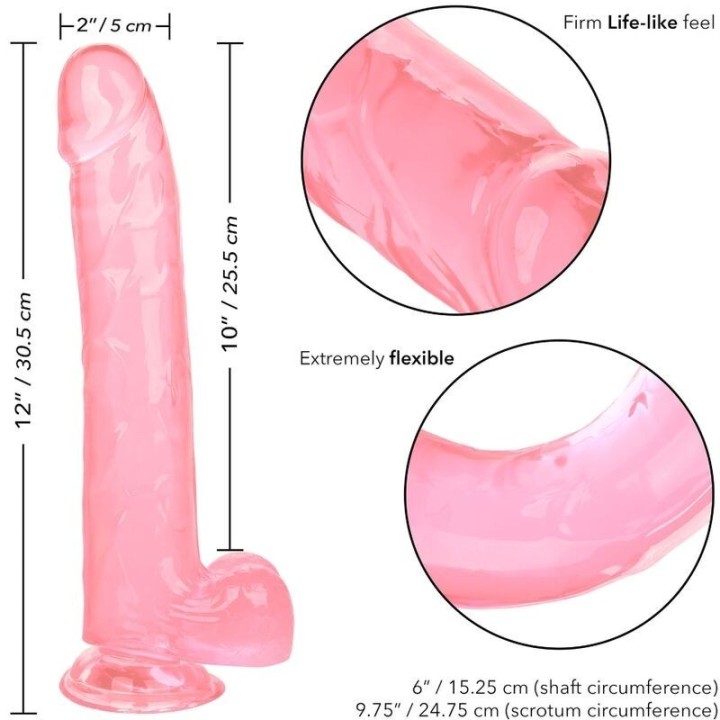 Medidas y flexibilidad del dildo CalExotics Queen