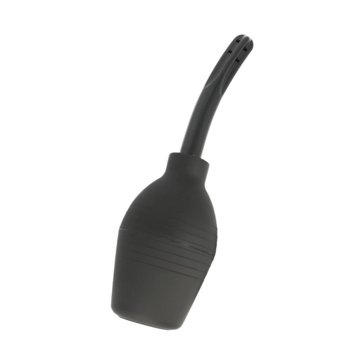 Vista completa de la pera de limpieza anal de 25 cm.