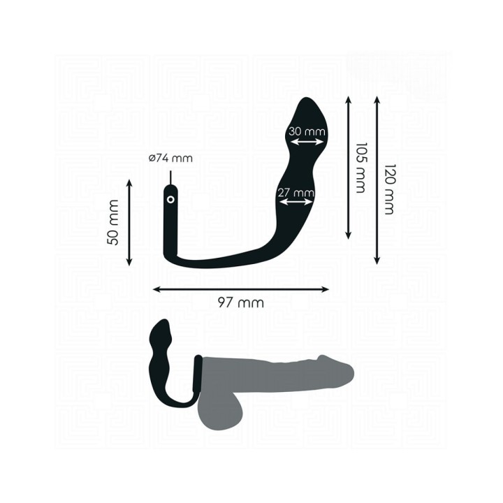 Medidas y forma de uso plug anal con anillo modelo 2