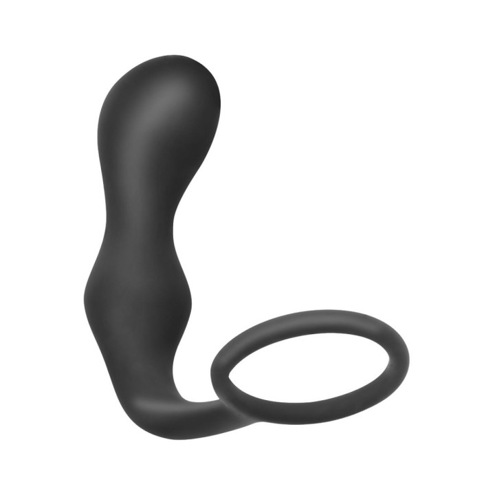 Plug anal con anillo de silicona modelo 3 – vista frontal