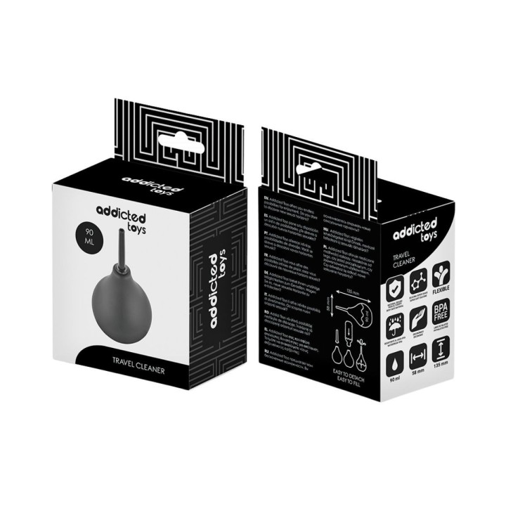 Packaging del limpiador de viaje Addicted Toys