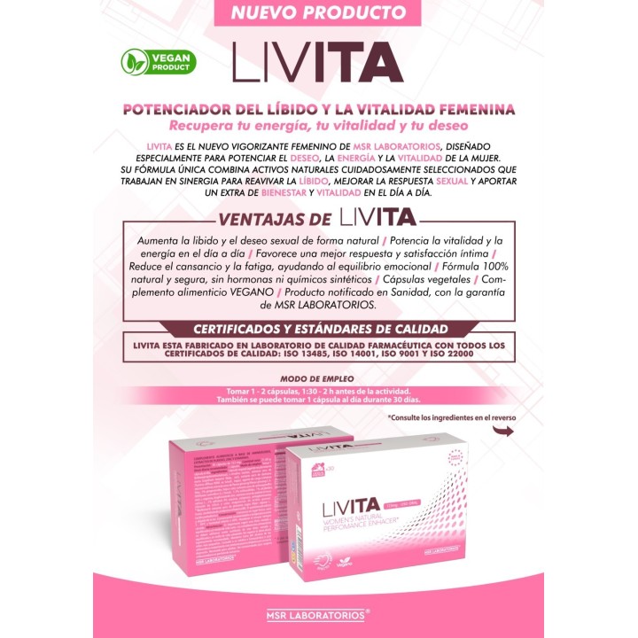 Beneficios principales de Livita Woman para el bienestar femenino.