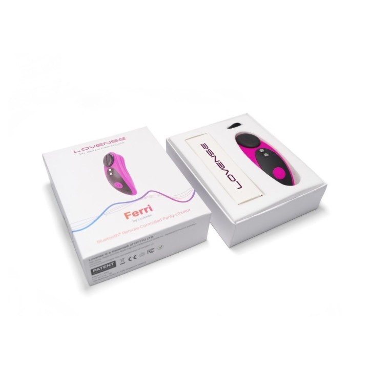 Packaging del Ferrari de Lovense, vista de la caja y su empaque.